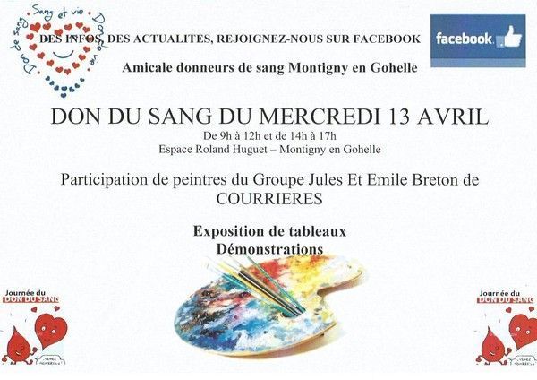 JOURNEE DON DU SANG MONTIGNY EN GOHELLE